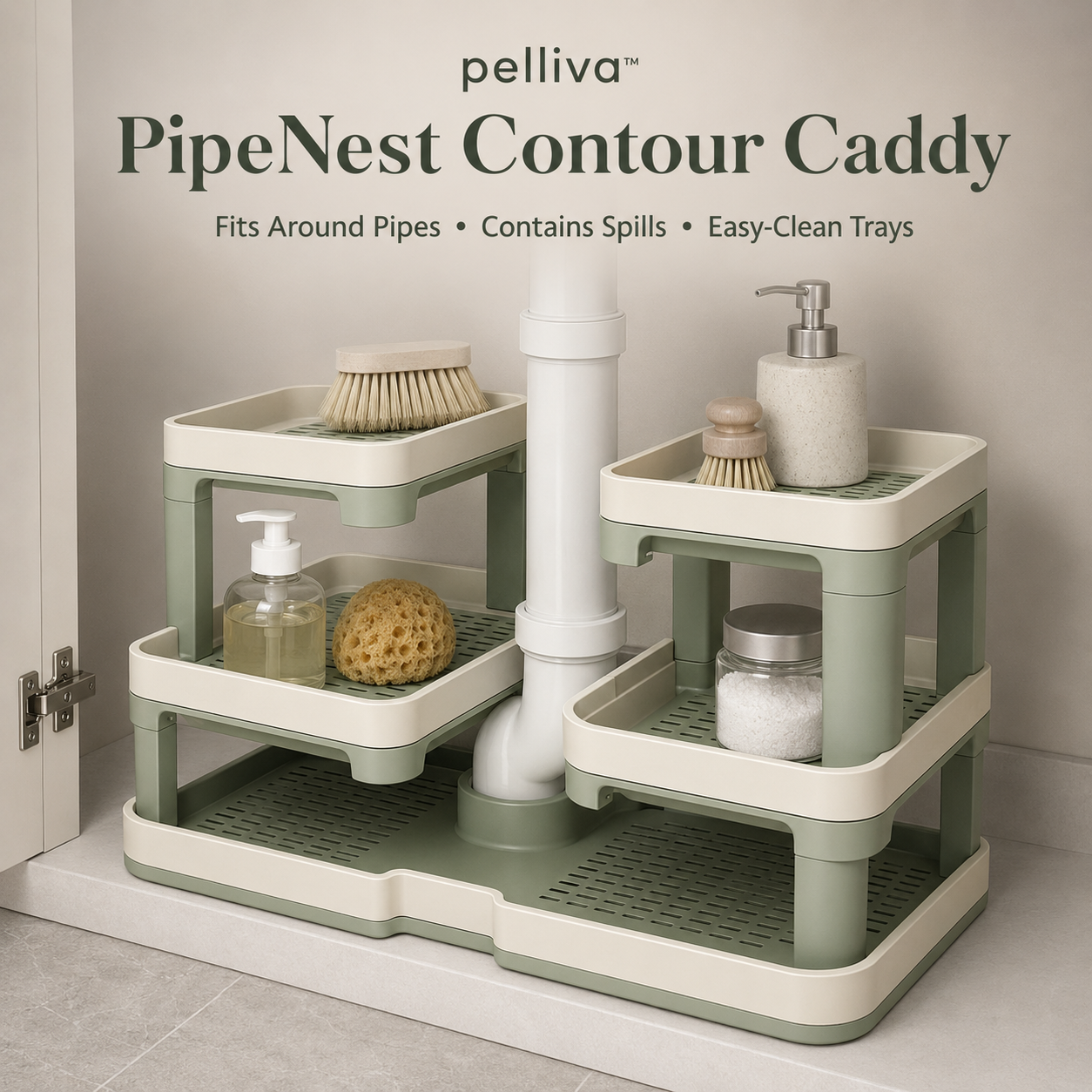 pelliva™ PipeNest Contour Caddy